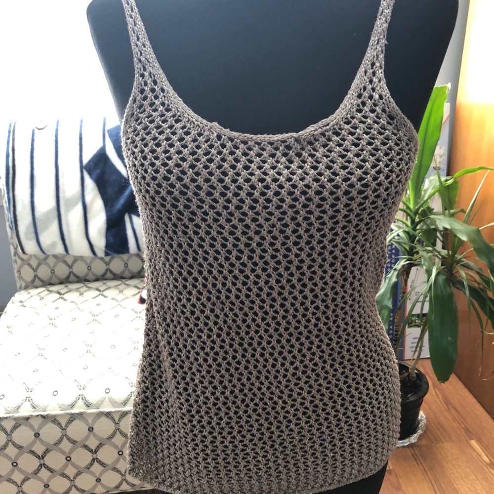 Thin Strap Knit Top - image 1